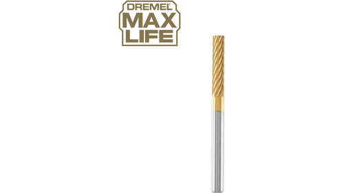 ביט חריטה Dremel 9901HP Max Life טונגסטן קרביד 3.2 מילימטר עם ציפוי טיטניום נייטריד לחריטה ועיבוד חומרים קשים