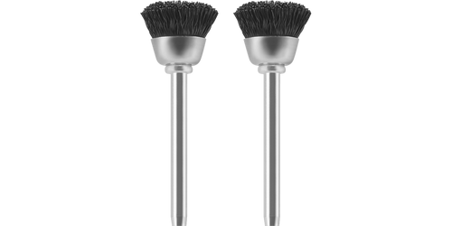 מברשות ניילון Dremel 404-02 15.7 מילימטר - זוג מברשות עם זיפי ניילון להברקת תכשיטים וכלי כסף