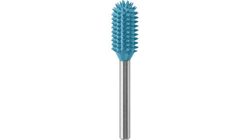 ביט חיתוך כדורי Dremel 9954 MAX Power - מבט על רקע לבן המציג את העיצוב הכדורי הייחודי והשיניים המוקשחות לגילוף מקצועי