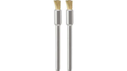 מברשות נחושת Dremel 537-02 קוטר 1/8 אינץ' - זוג מברשות רכות לעיבוד משטחים עדינים מזהב ונחושת ללא שריטות