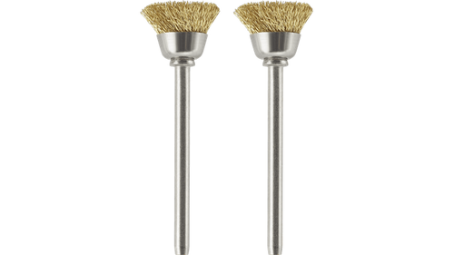 מברשות נחושת Dremel 536-02 בקוטר 1/2 אינץ' - ערכת 2 מברשות לניקוי והברקה של מתכות רכות עם גימור מקצועי