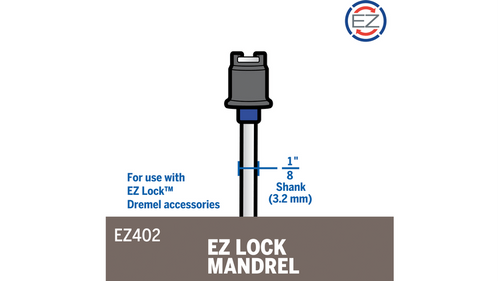 מנדרל Dremel EZ402 EZ Lock - מערכת פטנט להחלפה מהירה של אביזרים לכלים רוטריים
