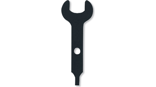 מפתח קולט Dremel 90962 - כלי עזר משולב מפתח ומברג לדרמל, עם חור תליה מרכזי לאחסון נוח
