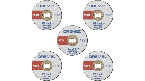 דיסקיות חיתוך Dremel EZ456 EZ Lock מחוזקות פיברגלס - 5 יחידות באריזה לחיתוך מתכות ועץ