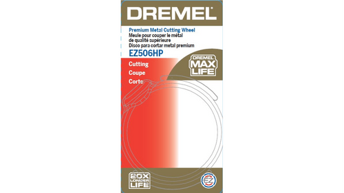 דיסק חיתוך מתכת פרימיום Dremel EZ506HP - דיסק חיתוך 1.5 אינץ' עם ציפוי CBN למתכות קשות ומערכת EZ Lock מהירה