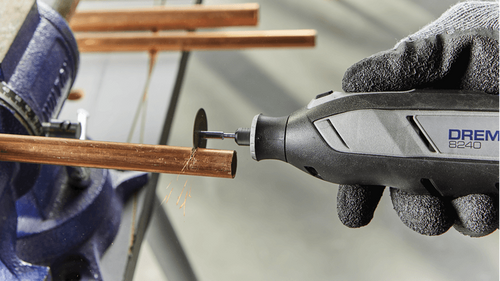 דיסקיות חיתוך Dremel 426B מחוזקות פיברגלס - ערכה של 20 יחידות עם מתקן הזנה מהירה לחיתוך מתכות ופלדה מחוסמת
