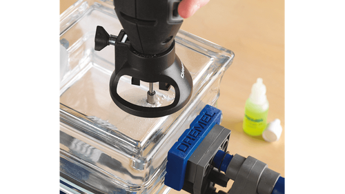 מקדח יהלום לזכוכית Dremel 663DR - מקדח מקצועי בקוטר 1/4 אינץ' עם ציפוי יהלום לקידוח זכוכית וקרמיקה