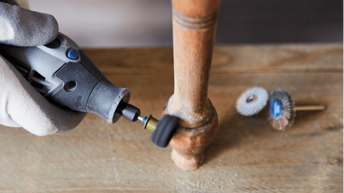 ערכת אביזרי שיוף וליטוש Dremel EZ727-01 - 18 חלקים עם מערכת EZ Lock בקופסת אחסון שקופה למקצועני עבודה