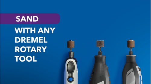 ערכת סנדינג בנדים Dremel 770B-01 - תצוגה של 48 בנדי סנדינג בשלוש דרגות גרגירים למגוון עבודות עיבוד וגימור