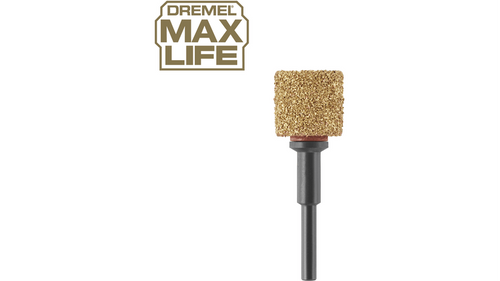 תוף שיוף קרביד Dremel Max Life 408HP - תוף שיוף מקצועי עם ציפוי קרביד עמיד בקוטר 12.7 מ