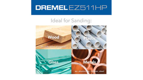 דיסקיות ליטוש אברזיביות Dremel Max Life EZ511HP - 2 יחידות 180 ו-280 גריט לליטוש עדין ועבודות פרטים על חומרים מגוונים