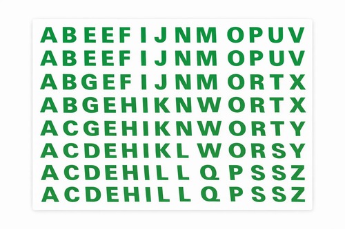 מדבקות אותיות אנגלית ABC 1/1 ס