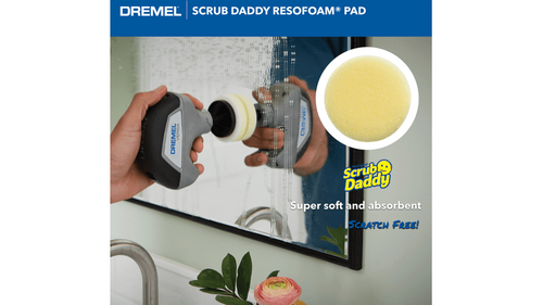 ערכת רפידות ניקוי Dremel PC360-5 Versa Scrub Daddy - 5 רפידות מתקדמות לניקוי יעיל של כל סוג משטח עם מערכת החלפה מהירה וולקרו