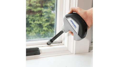 מברשות ניקוי מפורטות Dremel PC370-2 Versa Power Scrubber - ערכת 2 מברשות עם מאריך 4 אינץ' לניקוי חריצים ומפרקי אריחים