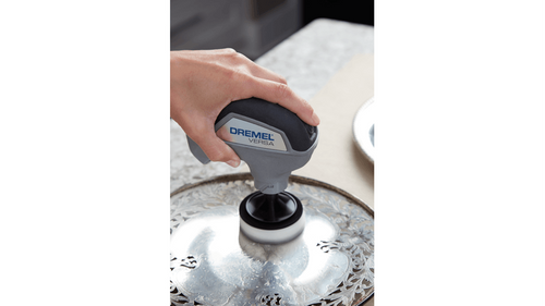 רפידות מחק עדינות Dremel Versa PC362-3 - 3 יחידות מקצף מלמין לבן למכשיר ניקוי חשמלי עם מערכת וו ולולאה לניקוי משטחים קשים