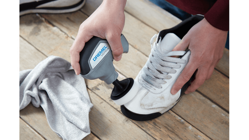 רפידות מחק עדינות Dremel Versa PC362-3 - 3 יחידות מקצף מלמין לבן למכשיר ניקוי חשמלי עם מערכת וו ולולאה לניקוי משטחים קשים
