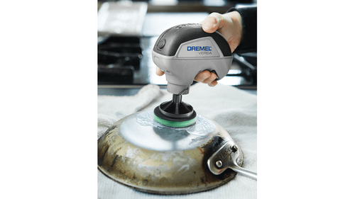 רפידות ניקוי Dremel Versa PC367-3 ירוקות למטבח - חבילת 3 יחידות עם חומר שוחק סיליקה מובנה ומערכת הצמדה Hook and Loop לניקוי יעיל של כלי בישול ומשטחי מטבח
