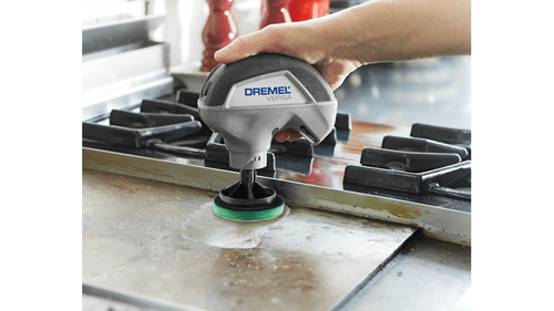 רפידות ניקוי Dremel Versa PC367-3 ירוקות למטבח - חבילת 3 יחידות עם חומר שוחק סיליקה מובנה ומערכת הצמדה Hook and Loop לניקוי יעיל של כלי בישול ומשטחי מטבח