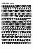 אותיות גרוד Letraset מ"מ 16 (HEB 4964)