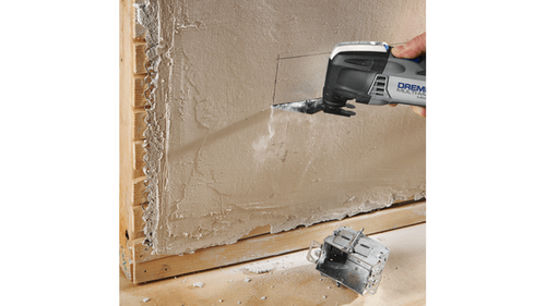 להב חיתוך קרביד Dremel MM485 Universal Quick Fit 1.25 אינץ' - מבט על רקע לבן המציג את הלהב האוניברסלי למולטיטול