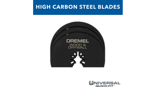 להב חיתוך חצי ירח Dremel MM450B - עיצוב מיוחד לחיתוכים ישרים ארוכים בעץ וגבס עם תאימות Universal Quick Fit
