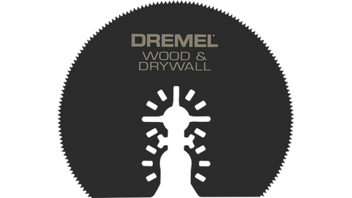 להב חיתוך אוניברסלי Dremel MM450U דגם 2615M450AF - עיצוב חצי ירח 3 אינץ' לחיתוך עץ וגבס בכלי נדנוד מקצועיים