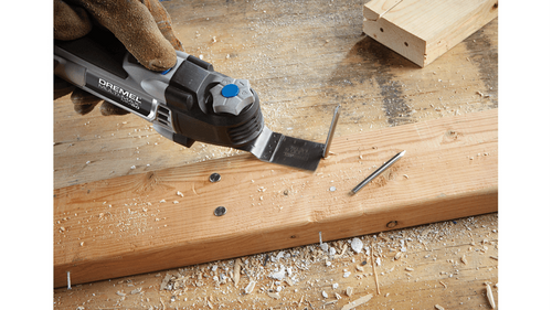 להב חיתוך נדנוד Dremel MM482B-4 BiMetal לעץ ומתכת - רוחב 1.25 אינץ' עם מערכת Quick Fit אוניברסלית לחיתוכים מדויקים