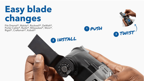 להב חיתוך אוניברסלי Dremel MM105W Universal True Fit - להב HCS רחב למולטיטול מיועד לחיתוך עץ גבס ופלסטיק