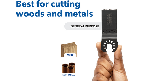 להבי מולטי טול אוסילטור Dremel MM200W-4 ביי מטל 1.25 אינץ' - ערכת 4 להבים איכותיים לחיתוך עץ ומתכת עם טכנולוגיית Universal True-Fit