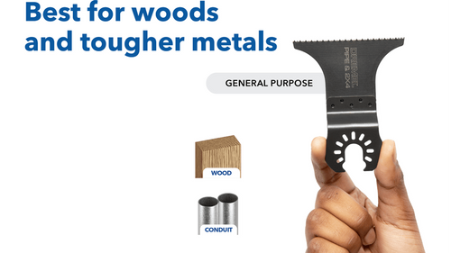 להב חיתוך רחב דו מתכתי Dremel MM205W-1 Universal True-Fit - להב מקצועי למולטיטול לחיתוך עץ וצינורות