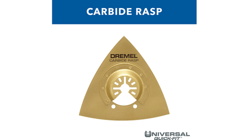 רספה קרביד גריט Dremel MM920 - אביזר שיוף וטחינה מקצועי לכלי Multi-Max עם גריט קרביד לעבודה על בטון וטיח