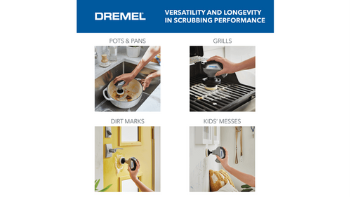מברשת ניקוי חשמלית Dremel Versa PC10-07 עם ערכת 5 רפידות Scrub Daddy - פתרון ניקוי מתקדם למטבח ובית