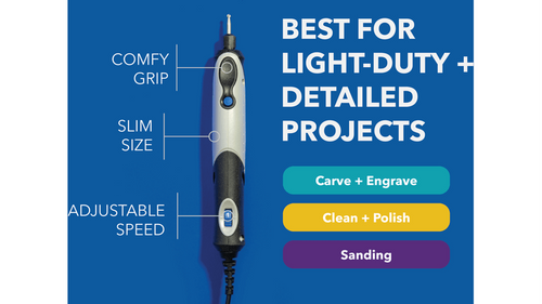 דרמל Dremel Stylo+ 2050-15 - עיצוב עט ארגונומי קל משקל עם 15 אביזרים מקצועיים לחריטה וגילוף