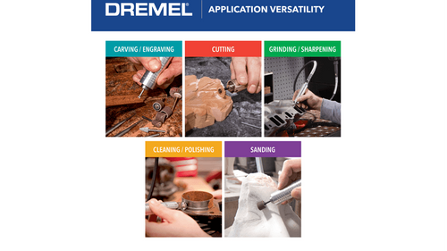דרמל Dremel 9100-21 Fortiflex עם גיר גמיש כבד ודוושת מהירות - מבט כללי על הערכה המלאה עם 21 אביזרים לעבודות חריטה וחיתוך מקצועיות