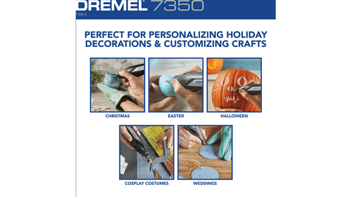 דרמל נטען Dremel 7350-5 - כלי קל משקל עם סוללת ליתיום 4 וולט לעבודות שיוף והשחזה מדויקות