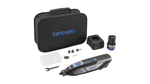 דרמל נטען Dremel 8240 12V - כלי מקצועי עם סוללת ליתיום נשלפת ואחיזה ארגונומית לעבודות חיתוך, קידוח והשחזה