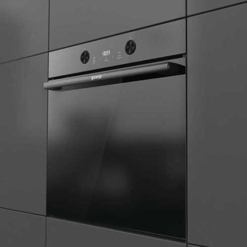 תנור בנוי פירוליטי 77 ליטר Gorenje BPS6737E04DBG זכוכית שחורה