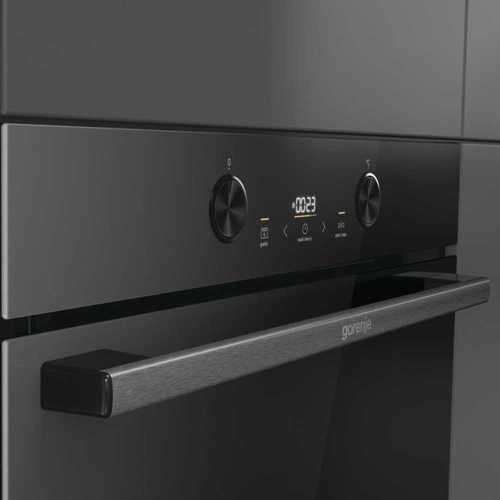 תנור בנוי פירוליטי 77 ליטר Gorenje BPS6737E04DBG זכוכית שחורהתנור בנוי פירוליטי 77 ליטר Gorenje BPS6737E04DBG זכוכית שחורה