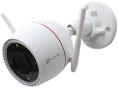 מצלמת צינור חיצונית WIFI, ברזולוציית 3K (5MP), אנליטיקת AI מובנית לזיהוי אדם ורכב דגם CS-H3C  מבית Ezviz