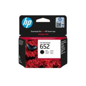 HP Ink 652 Black Cartridge | ראש דיו שחור למדפסות DeskJet ו‑OfficeJet