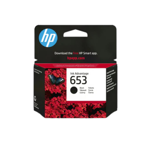 HP Ink 653 Black Cartridge  | ראש דיו שחור למדפסות DeskJet Plus Ink Advantage