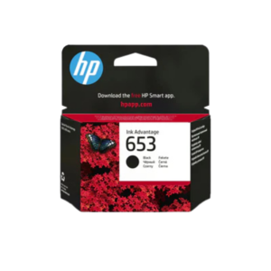 HP Ink 653 Black Cartridge  | ראש דיו שחור למדפסות DeskJet Plus Ink Advantage