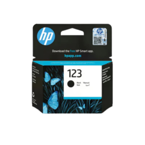 HP 123 Black Ink Cartridge  | ראש דיו שחור למדפסת HP DeskJet 2130