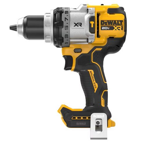 מקדחה נטענת רוטטת פרימיום 18V של Dewalt + סוללה 5 אמפר + מטען - מנוע Brushless חזק המספק 169Nm 