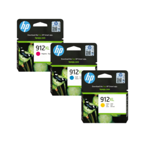 ראשי דיו HP 912XL צבעוני (צהוב, ציאן ומגנטה)
