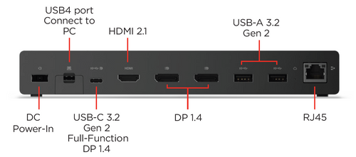 תחנת עגינה Lenovo ThinkPad USB4 Smart Dock 5500 40BC0135IS