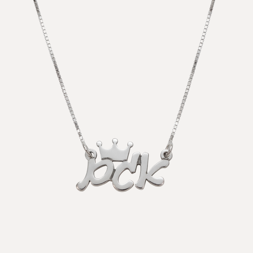 שרשרת שם עם כתר