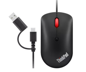 עכבר חוטי Lenovo ThinkPad USB-C Wired compact Mouse