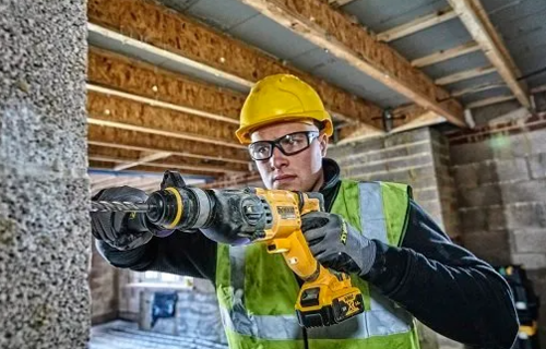 סט כלים נטען DEWALT - פטישון+משחזת זוית+מברגת אימפקט + 2 סוללות 5 אמפר + מטען
