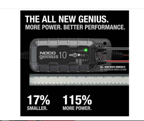 מטען מצברים לרכב Noco Genius 10 Battery Charger